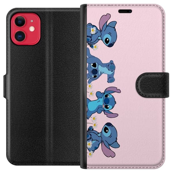 Apple iPhone 11 Lommeboketui  Stitch Ler & Leker – Perfekt for Mobildeksler eller Postere