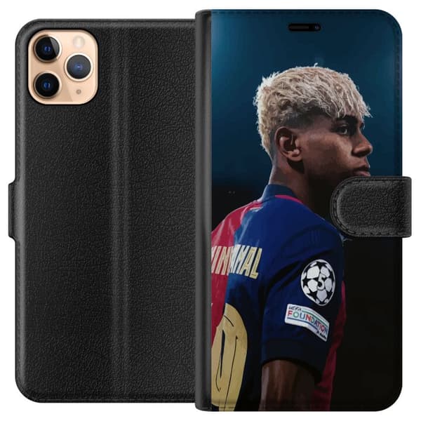 Apple iPhone 11 Pro Max Tegnebogsetui Lamine Yamal - Barcelonas Wunderkind i fokus