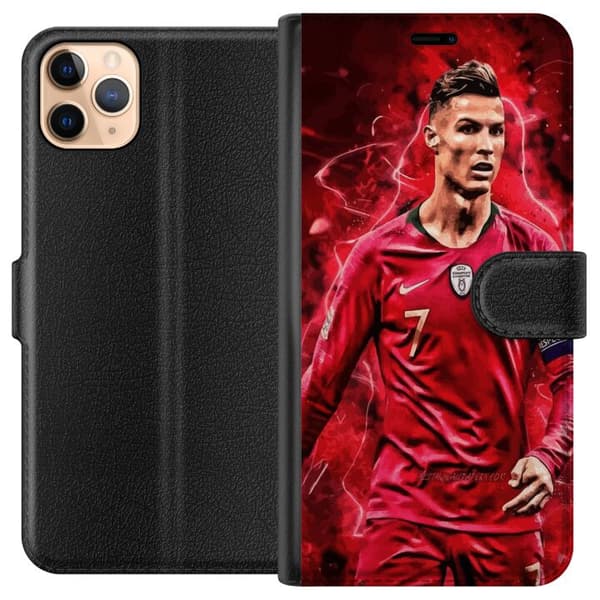 Apple iPhone 11 Pro Max Tegnebogsetui Ronaldo Færdigheder - CR7 Design for Ægte Fans
