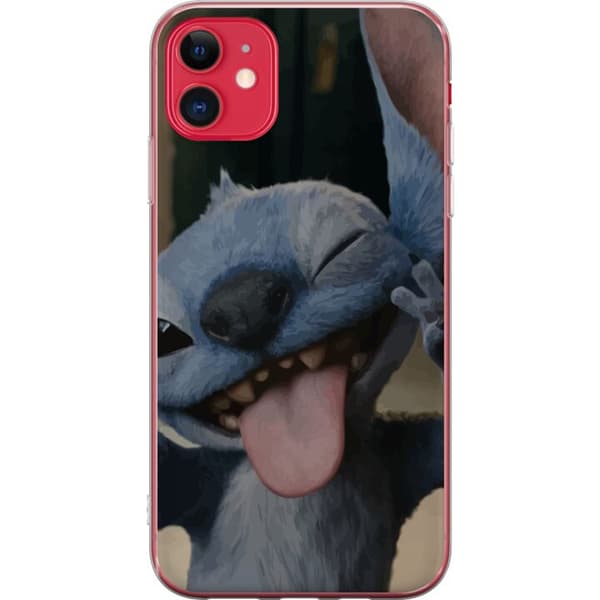 Apple iPhone 11 Gennemsigtig cover Stitch Sød Alien - Blå Favorit fra Ydre Rummet
