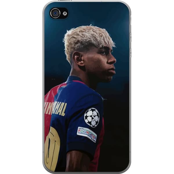 Apple iPhone 4 Gjennomsiktig deksel Lamine Yamal - Barcelonas Wonderkid i Fokus