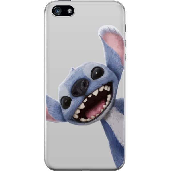 Apple iPhone 5 Läpinäkyvä kuori Stitch liikkeessä - Kawaii-suunnittelu faneille ja lapsille