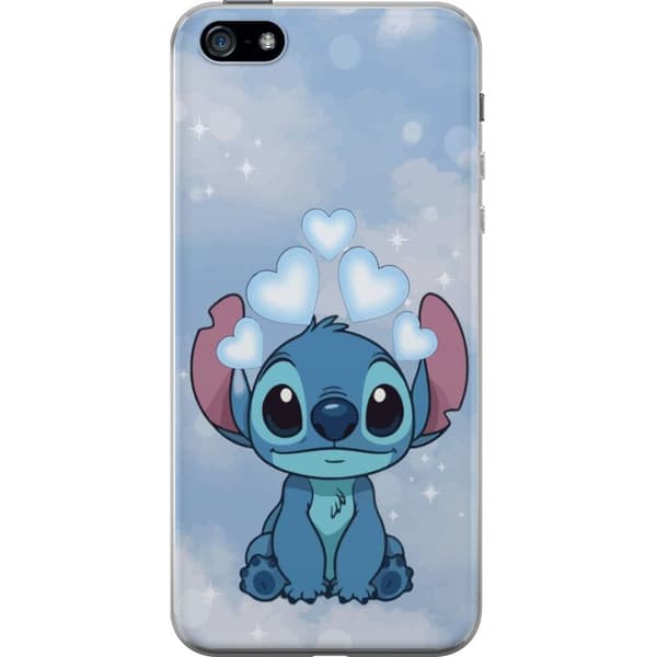 Apple iPhone 5 Gjennomsiktig deksel Stitch Hoppande Gled - Morsomt Design for Gave