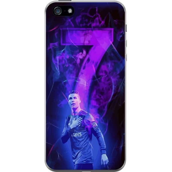 Apple iPhone 5 Genomskinligt Skal Ronaldo 7 – Fotbollslegend i Action för Fans