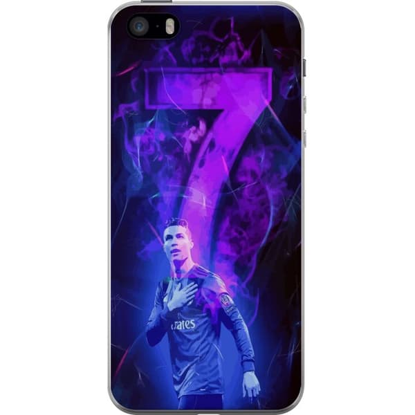 Apple iPhone 5s Gjennomsiktig deksel Ronaldo 7 - Fotballlegenden i Aksjon for Fans