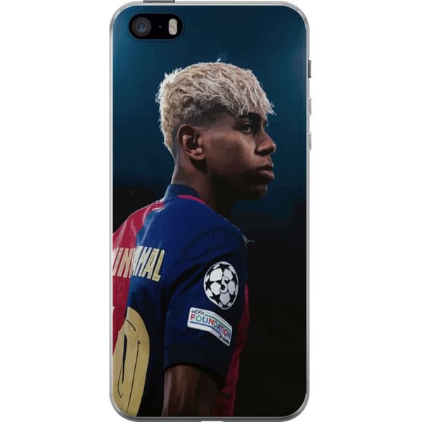 Apple iPhone 5s Läpinäkyvä kuori Lamine Yamal - Barcelonan ihmelapsi fokuksessa