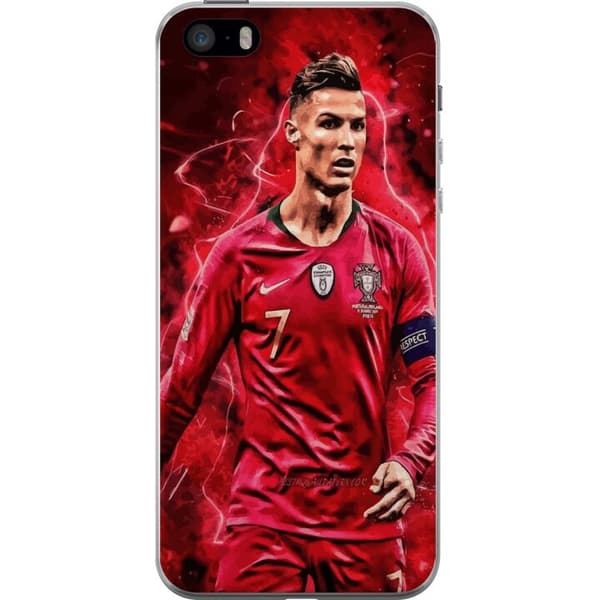 Apple iPhone 5s Läpinäkyvä kuori Ronaldon Taidot - CR7 Suunnittelu Aidolle Kannattajalle