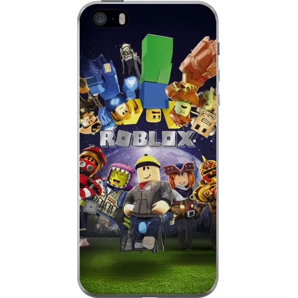 Apple iPhone 5s Gennemsigtig cover Roblox Verden - Gaming Eventyr for Børn og Unge