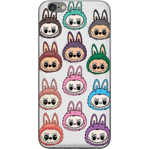 Apple iPhone 6 Plus Läpinäkyvä kuori Labubu Macaron Monster - Söpö Keräilyfiguuri Tyylillä