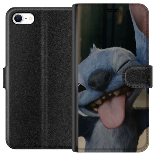 Apple iPhone 6s Lompakkokotelo Stitch Söpö Alien - Sininen Suosikki Ulkoavaruudesta
