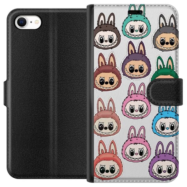 Apple iPhone 6s Plånboksfodral Labubu Macaron Monster – Söt Samlarfigur med Stil