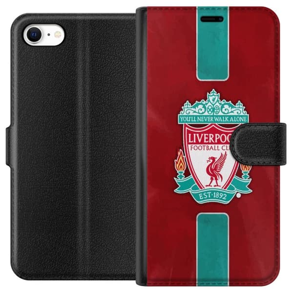 Apple iPhone 6s Tegnebogsetui Liverpool FC - Klassisk Fodboldstolthed i Rødt