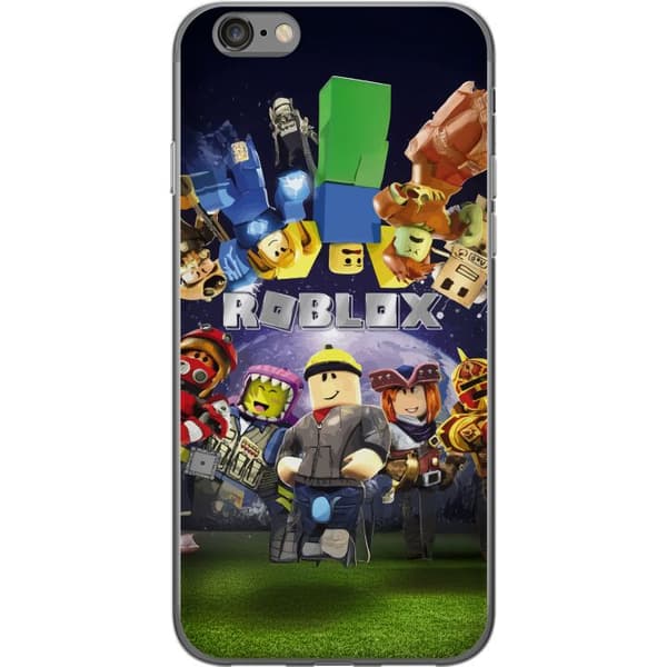 Apple iPhone 6s Gennemsigtig cover Roblox Verden - Gaming Eventyr for Børn og Unge