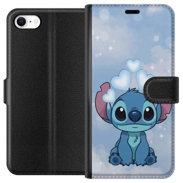 Apple iPhone 6 Tegnebogsetui Stitch Hoppende Glæde - Sjovt Design til Gave