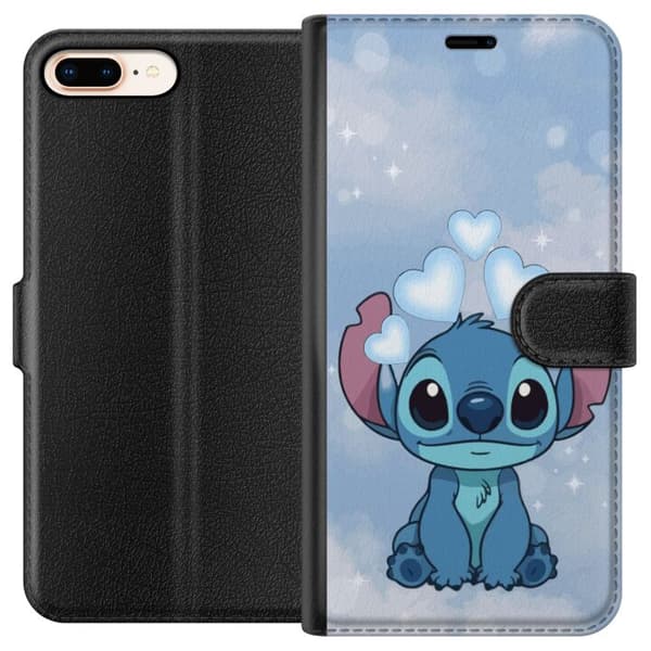 Apple iPhone 7 Plus Lommeboketui Stitch Hoppande Gled - Morsomt Design for Gave