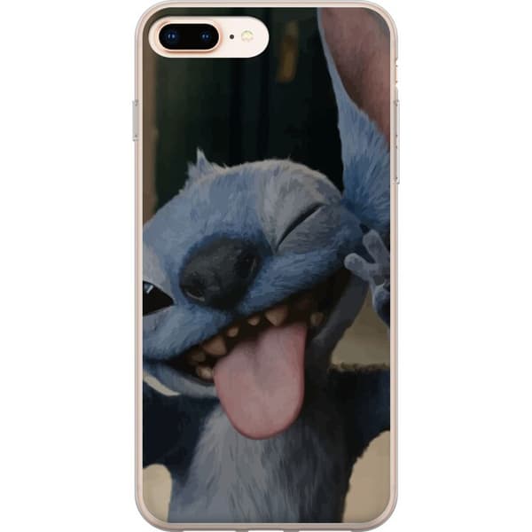 Apple iPhone 7 Plus Gennemsigtig cover Stitch Sød Alien - Blå Favorit fra Ydre Rummet