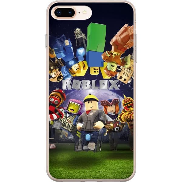 Apple iPhone 7 Plus Gennemsigtig cover Roblox Verden - Gaming Eventyr for Børn og Unge