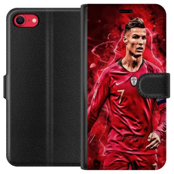 Apple iPhone 7 Tegnebogsetui Ronaldo Færdigheder - CR7 Design for Ægte Fans