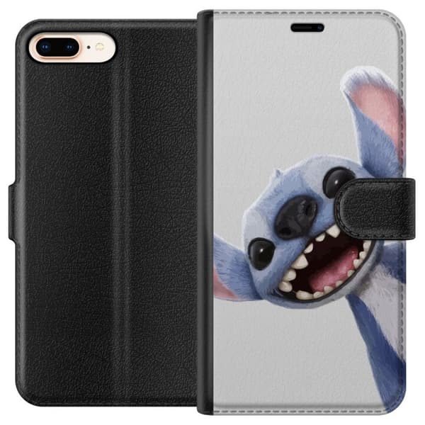 Apple iPhone 8 Plus Lommeboketui Stitch i Fart - Kawaii Design for Fans & Barn