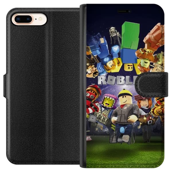 Apple iPhone 8 Plus Lompakkokotelo Roblox Maailma - Pelaamisseikkailu Lapsille ja Nuorille