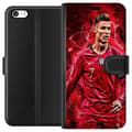 Pikkukuva 1 / 3: Apple iPhone SE (2016) Lompakkokotelo Ronaldon Taidot - CR7 Suunnittelu Aidolle Kannattajalle
