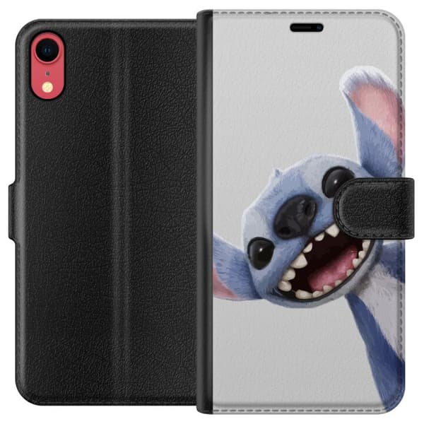Apple iPhone XR Lompakkokotelo Stitch liikkeessä - Kawaii-suunnittelu faneille ja lapsille