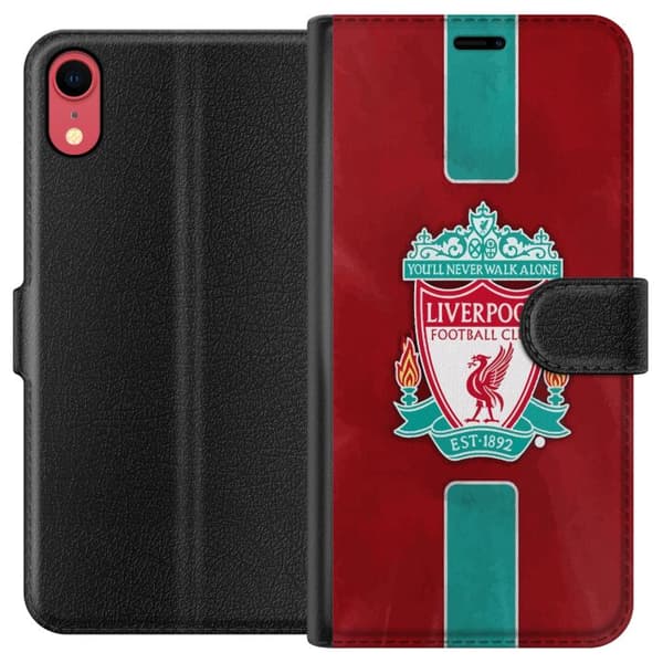 Apple iPhone XR Plånboksfodral Liverpool FC – Klassisk Fotbollsstolthet i Rött