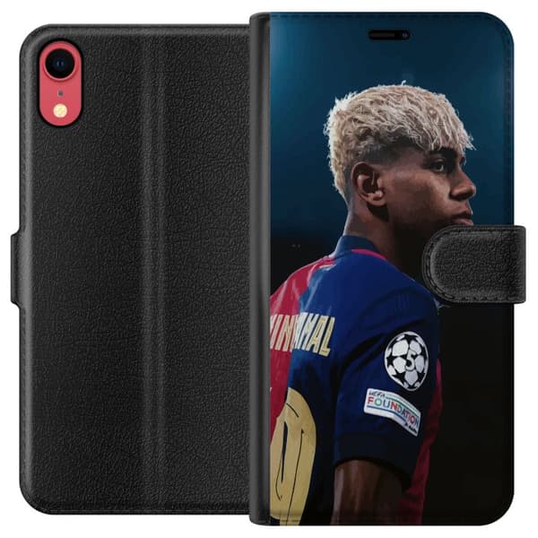 Apple iPhone XR Tegnebogsetui Lamine Yamal - Barcelonas Wunderkind i fokus