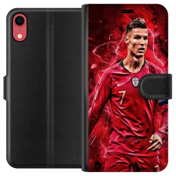 Apple iPhone XR Lommeboketui Ronaldo Ferdigheter - CR7 Design for Ekte Supportere