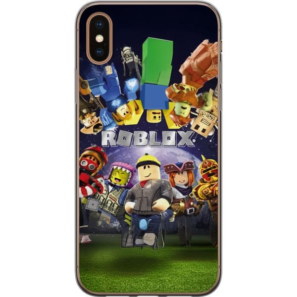 Apple iPhone X Gjennomsiktig deksel Roblox Verden - Spilleventyr for Barn og Ungdom
