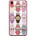 Pikkukuva 1 / 2: Apple iPhone XR Läpinäkyvä kuori Labubu Pink Monster - Popkulttuuri Kawaii-kosketuksella