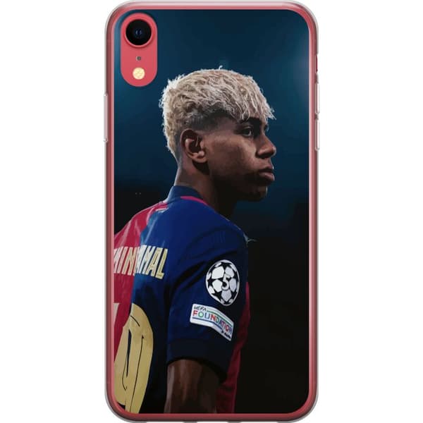 Apple iPhone XR Gennemsigtig cover Lamine Yamal - Barcelonas Wunderkind i fokus