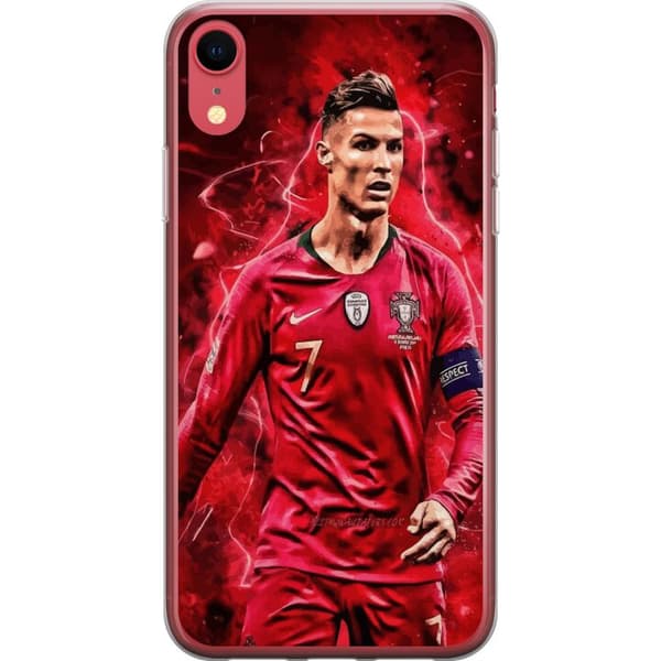 Apple iPhone XR Läpinäkyvä kuori Ronaldon Taidot - CR7 Suunnittelu Aidolle Kannattajalle