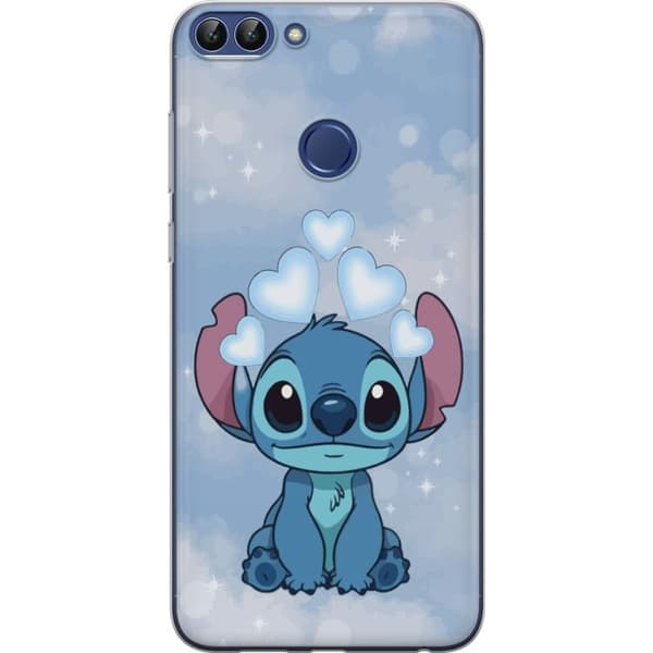 Huawei P smart Gennemsigtig cover Stitch Hoppende Glæde - Sjovt Design til Gave