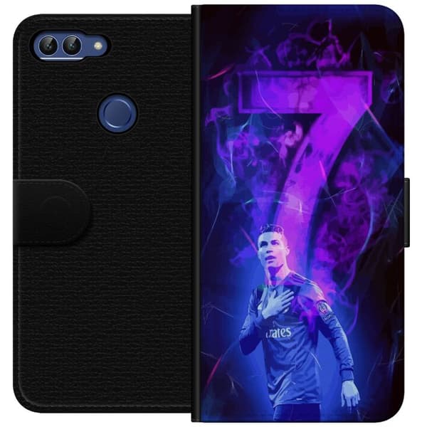 Huawei P smart Plånboksfodral Ronaldo 7 – Fotbollslegend i Action för Fans