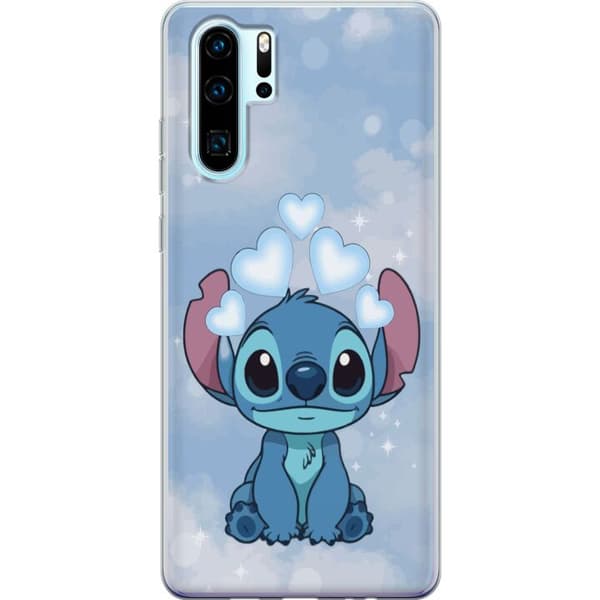 Huawei P30 Pro Läpinäkyvä kuori Stitch Hyppäävä Ilo - Hauska Suunnittelu Lahjalle