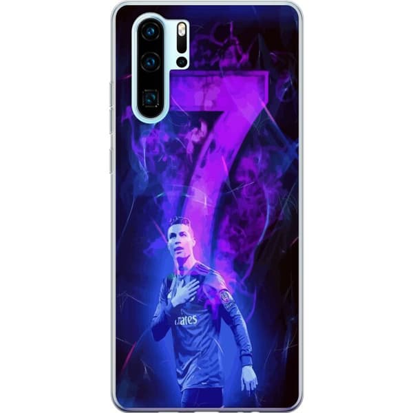 Huawei P30 Pro Gennemsigtig cover Ronaldo 7 - Fodboldlegende i Handling for Fans