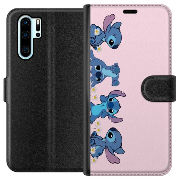 Huawei P30 Pro Tegnebogsetui  Stitch Grin & Leg – Perfekt til Telefoncovers eller Plakater