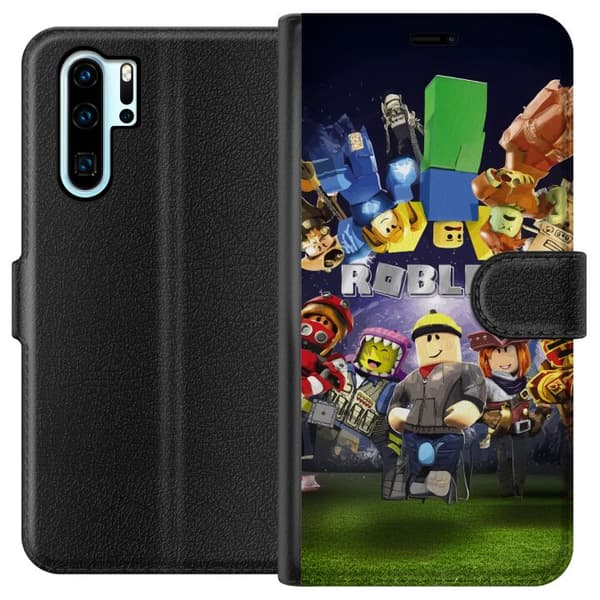 Huawei P30 Pro Plånboksfodral Roblox Värld – Gamingäventyr för Barn & Ungdomar