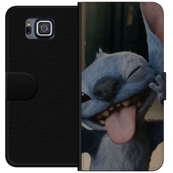 Samsung Galaxy Alpha Lommeboketui Stitch Søt Alien - Blå Favoritt fra Ytre Rommet