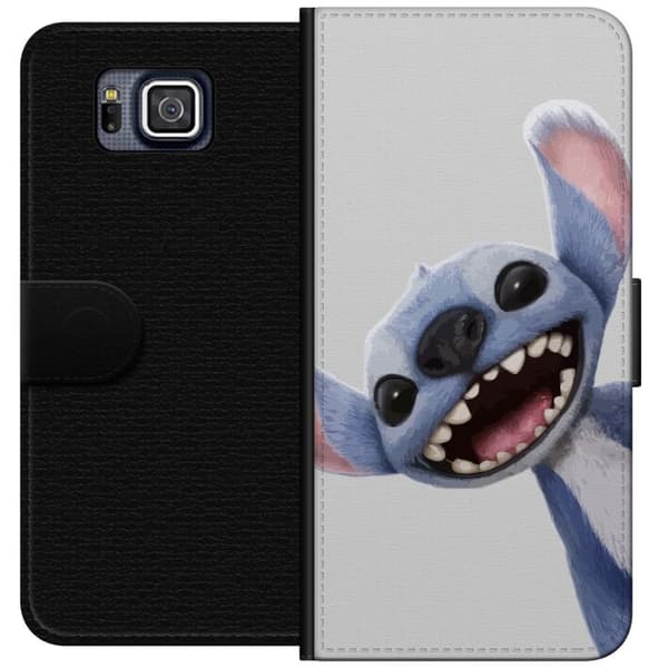 Samsung Galaxy Alpha Lommeboketui Stitch i Fart - Kawaii Design for Fans & Barn