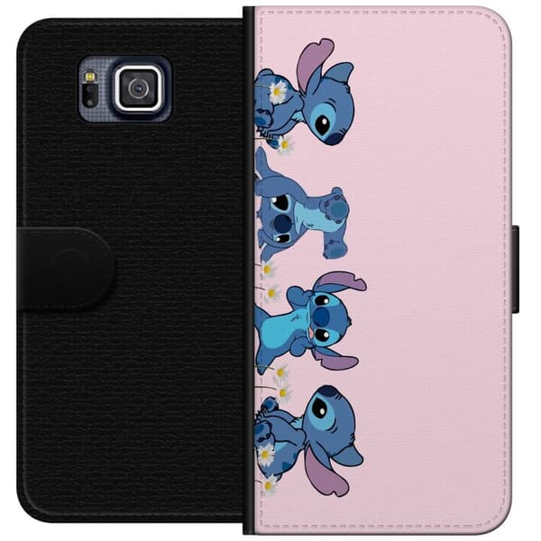 Samsung Galaxy Alpha Tegnebogsetui  Stitch Grin & Leg – Perfekt til Telefoncovers eller Plakater