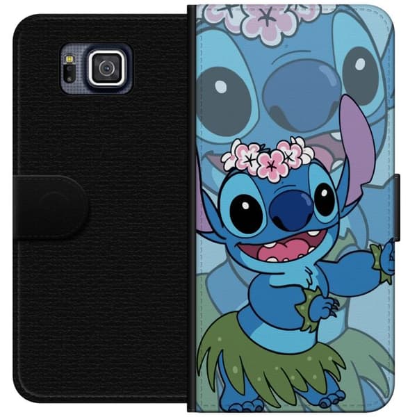 Samsung Galaxy Alpha Tegnebogsetui Stitch under Stjernerne - Magisk Anime-stil