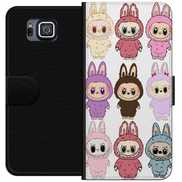 Samsung Galaxy Alpha Plånboksfodral Labubu Pink Monster – Popkonst med Kawaii-touch