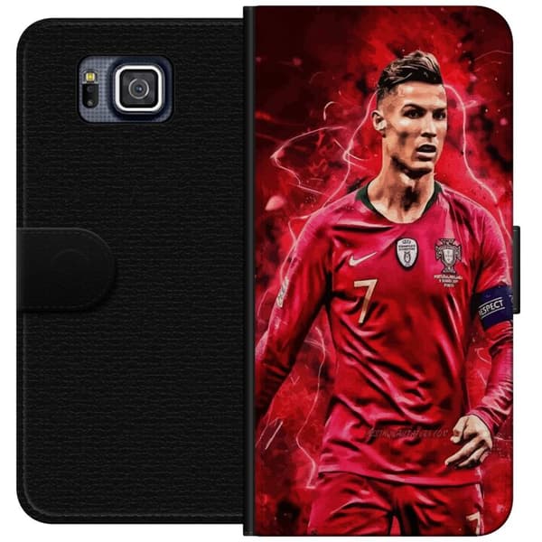 Samsung Galaxy Alpha Lommeboketui Ronaldo Ferdigheter - CR7 Design for Ekte Supportere