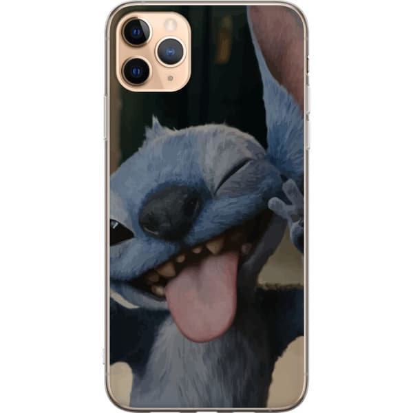 Apple iPhone 11 Pro Max Gjennomsiktig deksel Stitch Søt Alien - Blå Favoritt fra Ytre Rommet