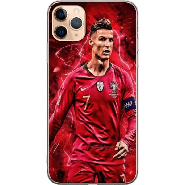 Apple iPhone 11 Pro Max Genomskinligt Skal Ronaldo Skills – CR7 Design för Äkta Supporters