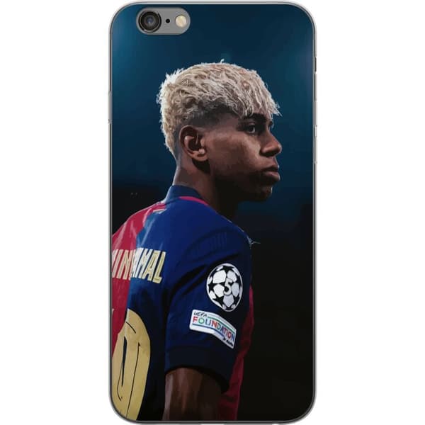 Apple iPhone 6s Plus Läpinäkyvä kuori Lamine Yamal - Barcelonan ihmelapsi fokuksessa