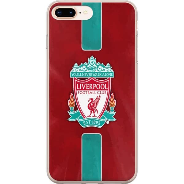 Apple iPhone 8 Plus Genomskinligt Skal Liverpool FC – Klassisk Fotbollsstolthet i Rött
