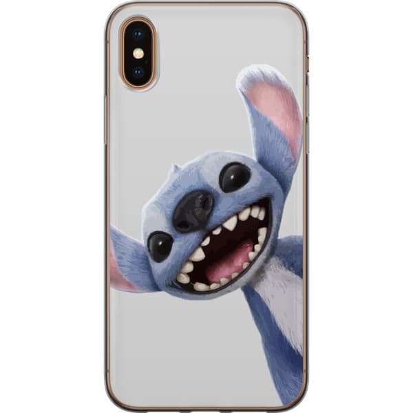 Apple iPhone XS Max Läpinäkyvä kuori Stitch liikkeessä - Kawaii-suunnittelu faneille ja lapsille